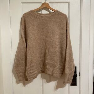 H&M beige alpaca blend sweater